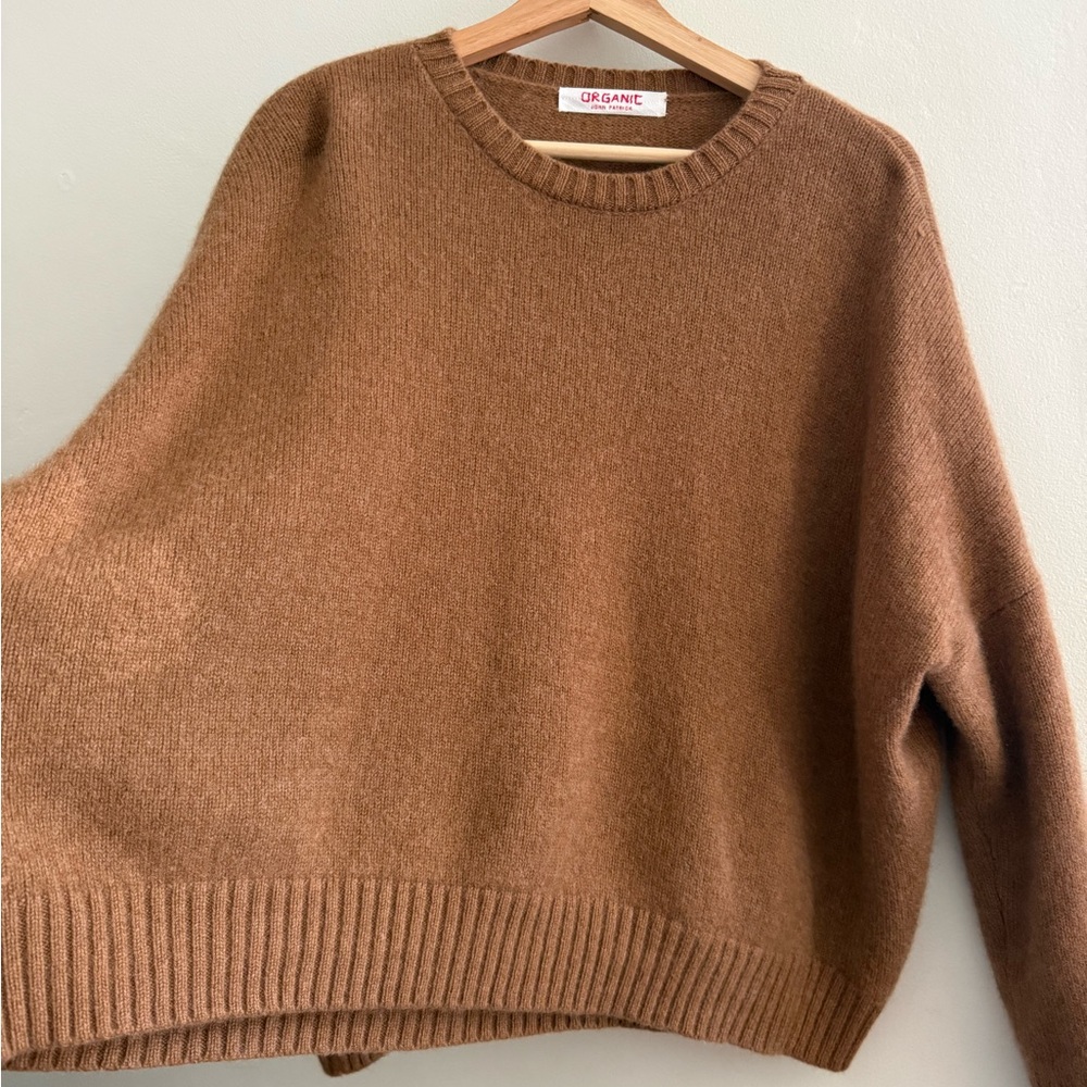 Organic BY JOHN PATRICK Wide Pull Over Sweater - Vicuña, 100% Cashmere, Medium - Picture 16 of 16